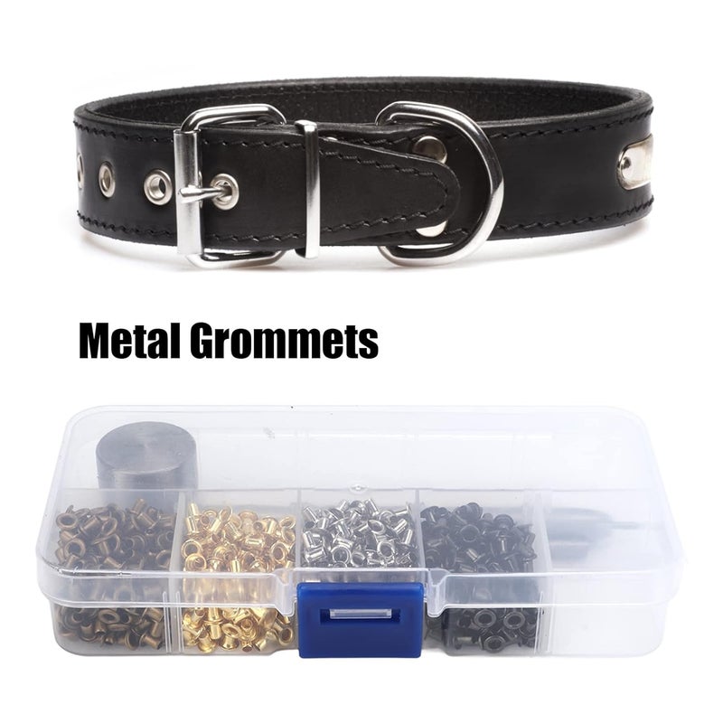 Chazcool Grommets Tool Metal Eyelets Kit, 2mm Mini Grommets Copper Metal Grommet Kit with 3pcs Install Tool Kit and Storage Box, Eyelets and Grommets for Shoes Clothes Crafts Bag Project - Image 3